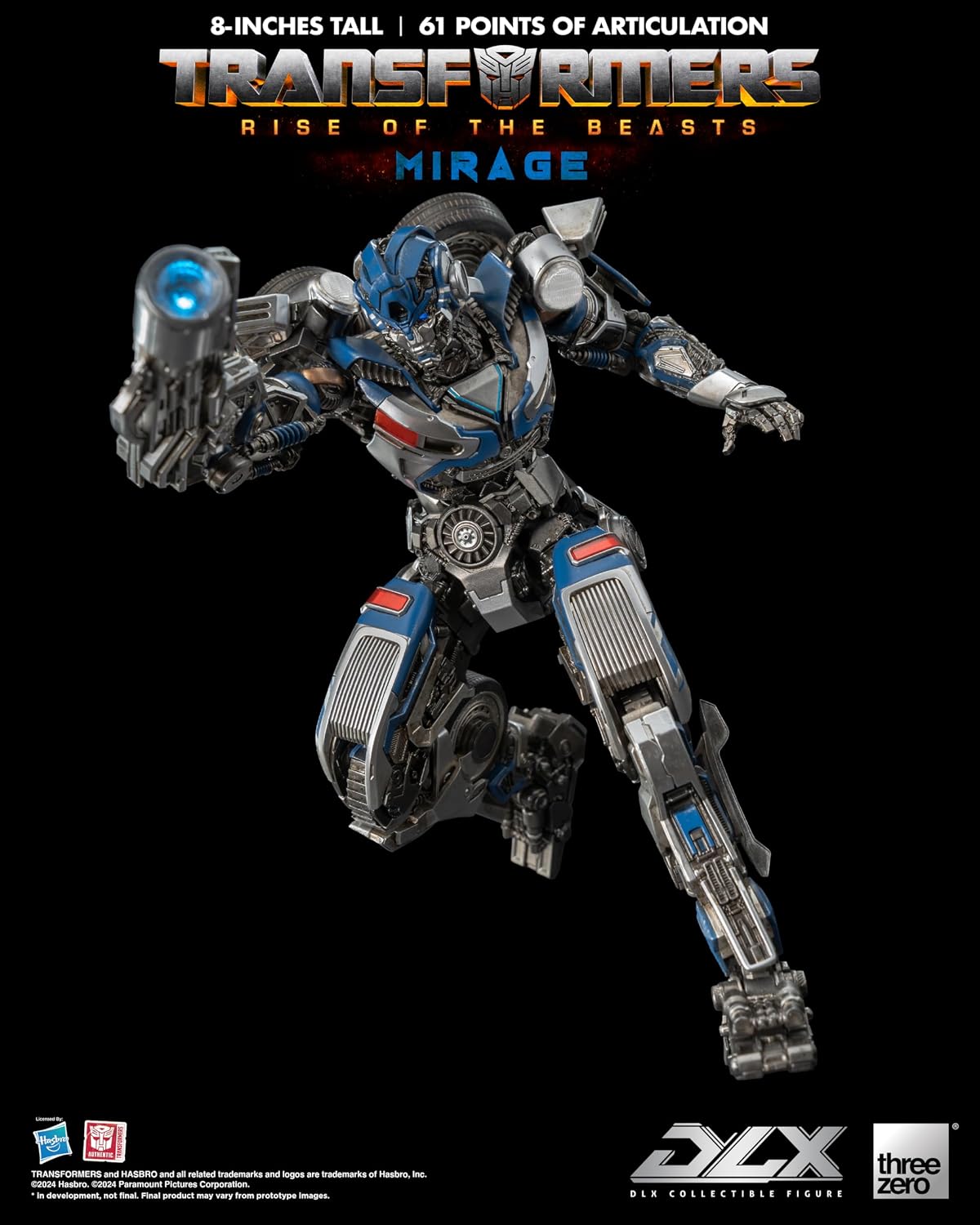 Transformers Rise of the Beasts Mirage DLX threezero Hasbro Action Figure