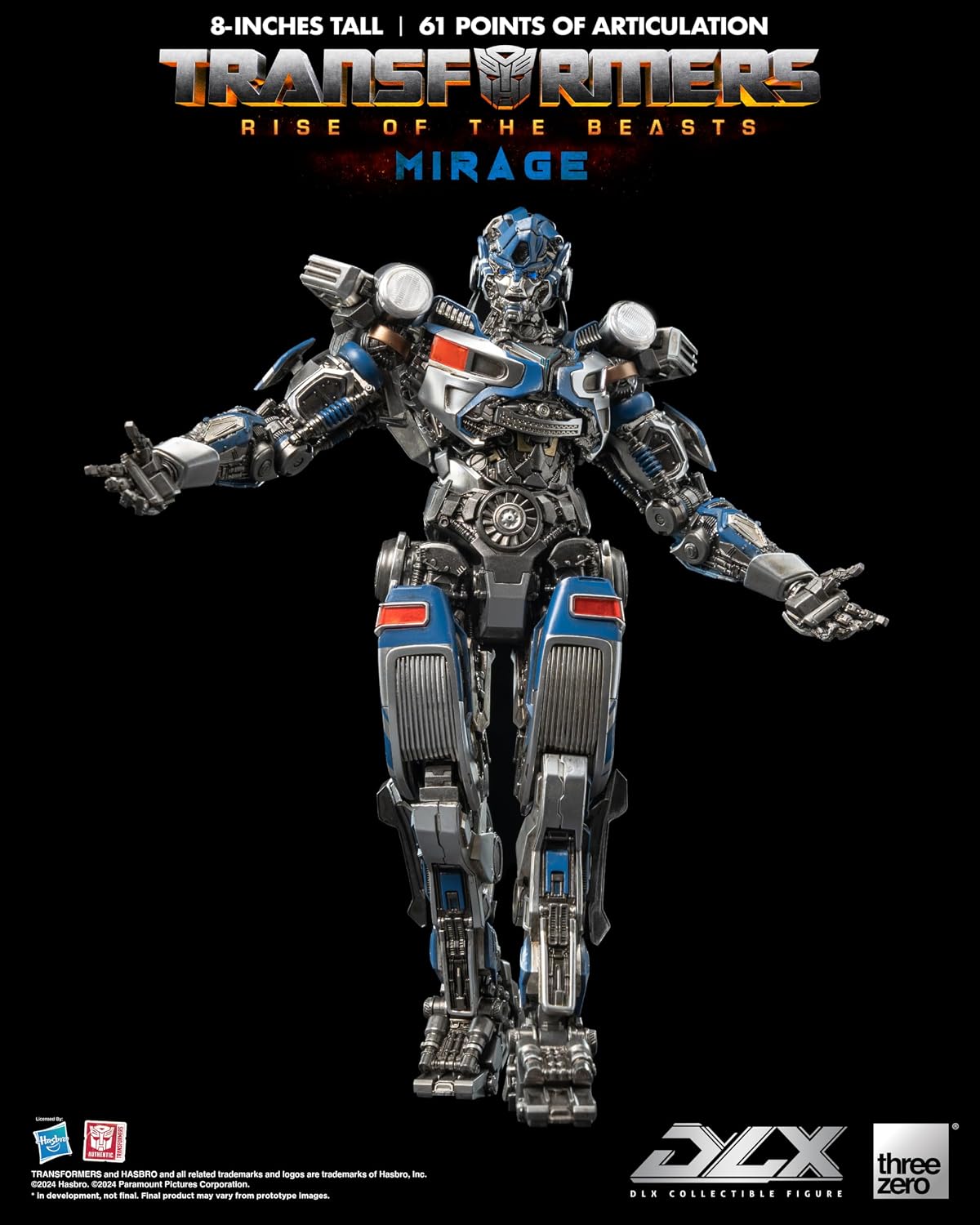Transformers Rise of the Beasts Mirage DLX threezero Hasbro Action Figure
