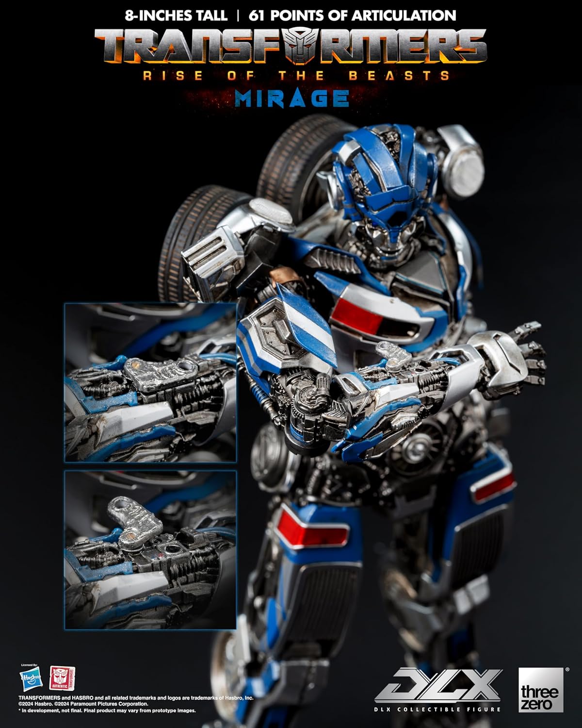 Transformers Rise of the Beasts Mirage DLX threezero Hasbro Action Figure