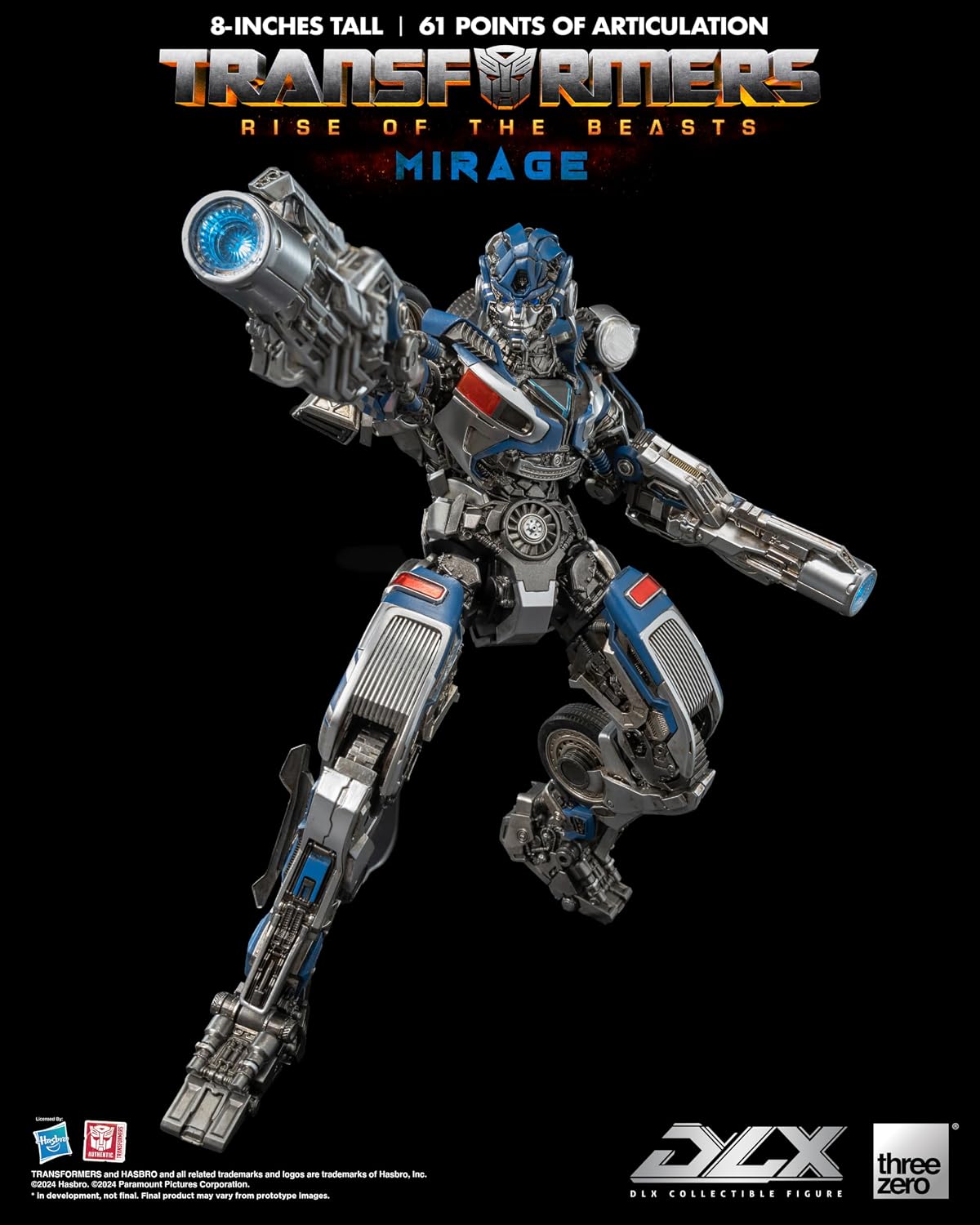 Transformers Rise of the Beasts Mirage DLX threezero Hasbro Action Figure