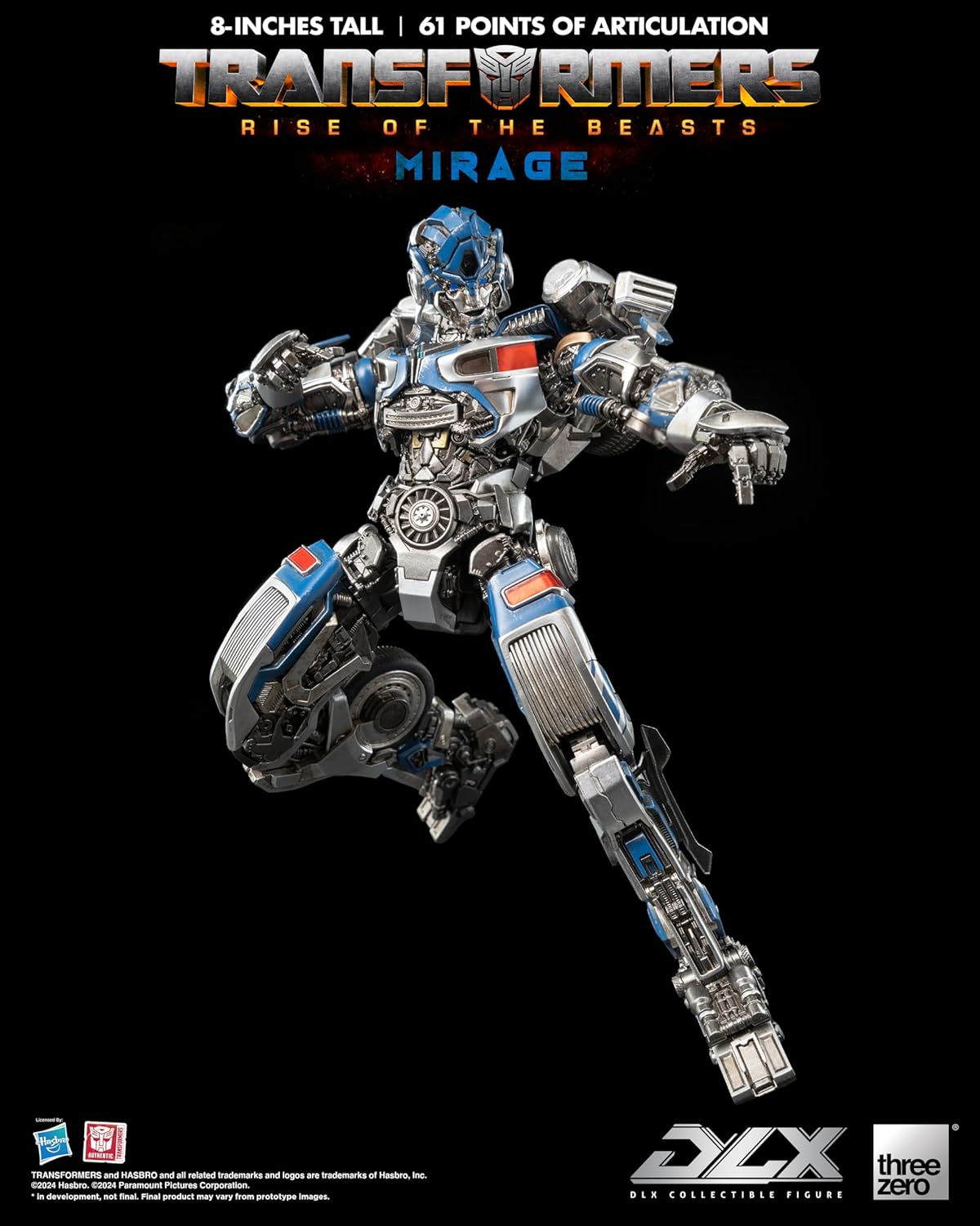 Transformers Rise of the Beasts Mirage DLX threezero Hasbro Action Figure