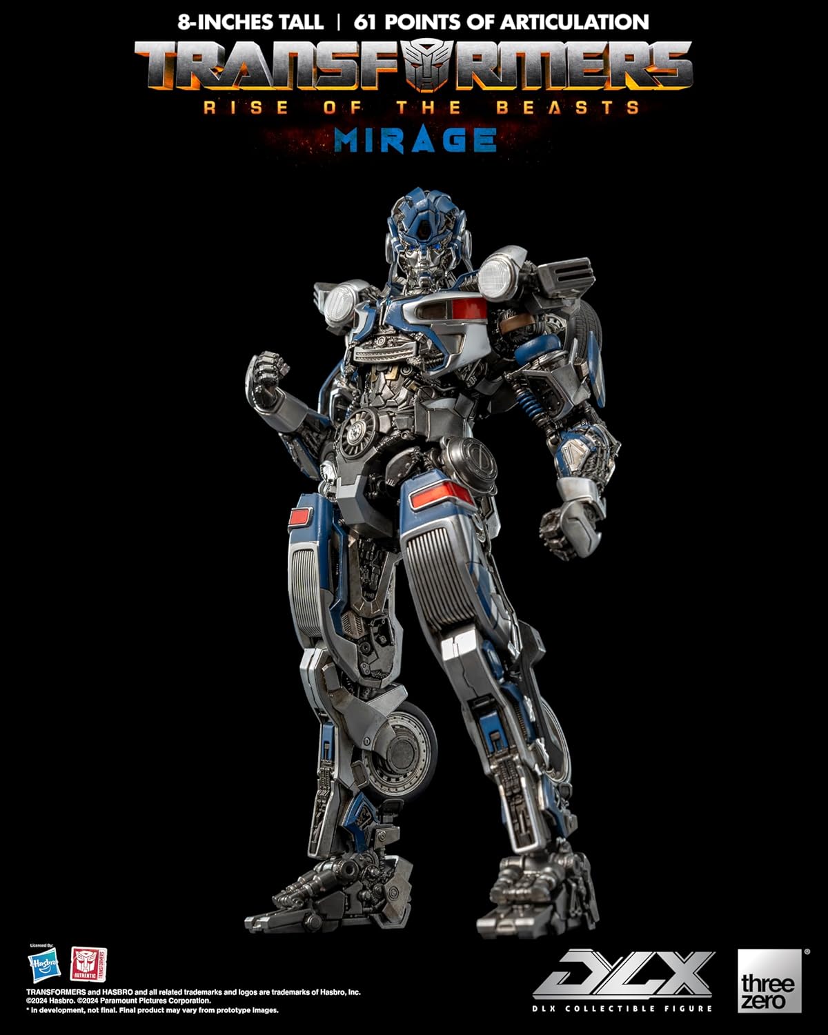 Transformers Rise of the Beasts Mirage DLX threezero Hasbro Action Figure