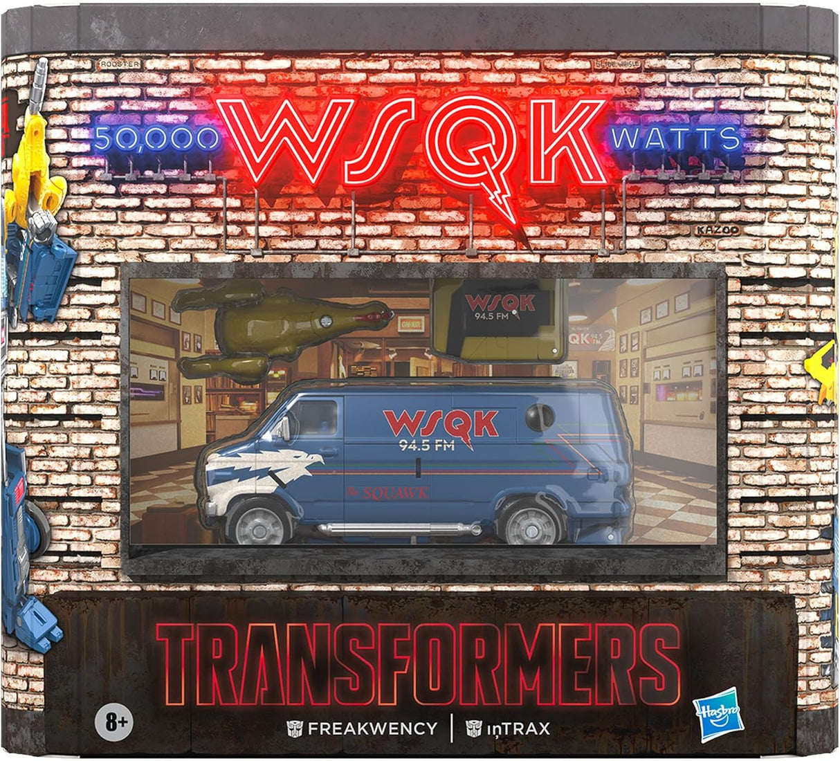 Stranger Things X Transformers Freakwency & 8-Trax Hasbro Action Figure Set
