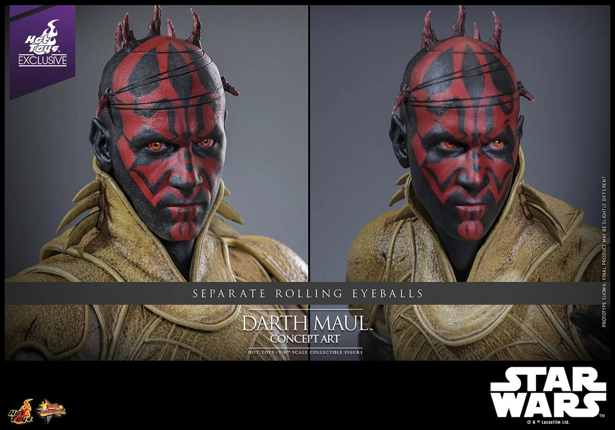 Star Wars Darth Maul Concept Art Collectible 1/6 Scale Hot Toys Action Figure