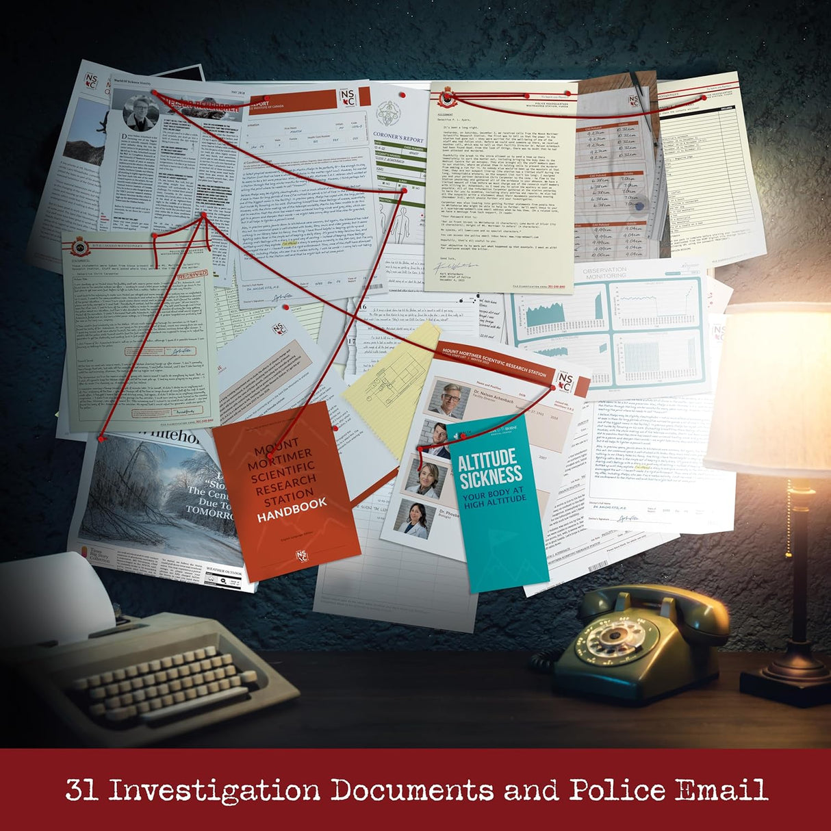 Murder On Mount Mortimer Case File Evidence Bag Cryptic Killers