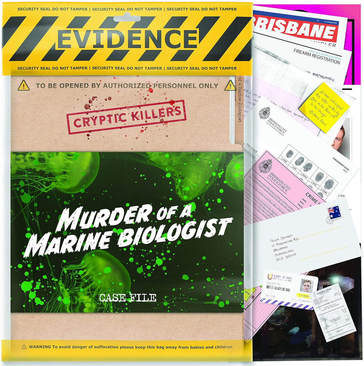 Murder Of A Marine Biologist Case File Evidence Bag Cryptic Killers