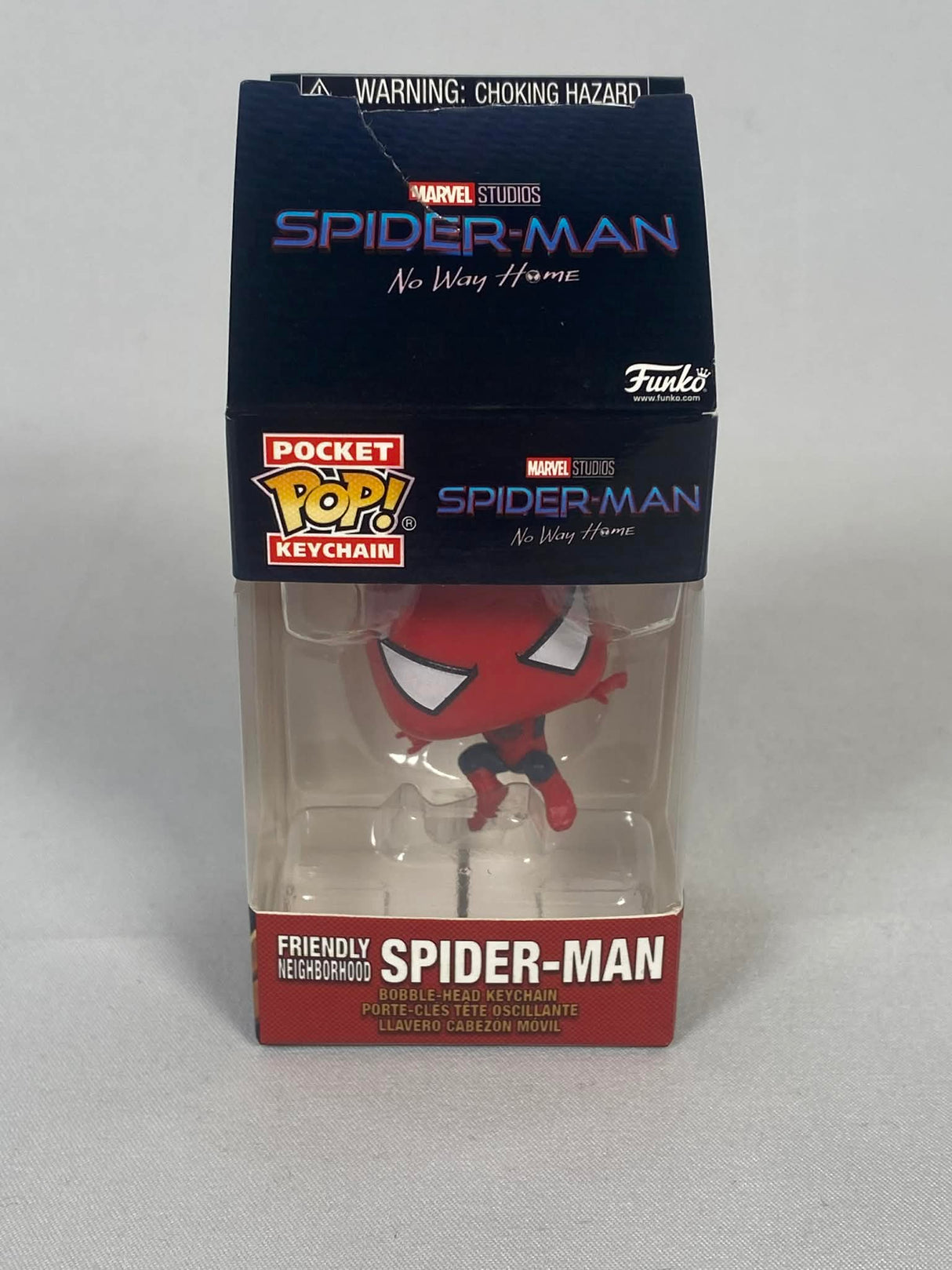 Marvel Spider-Man No Way Home Friendly Neighborhood Spider-Man Funko Pop! Pocket Keychain