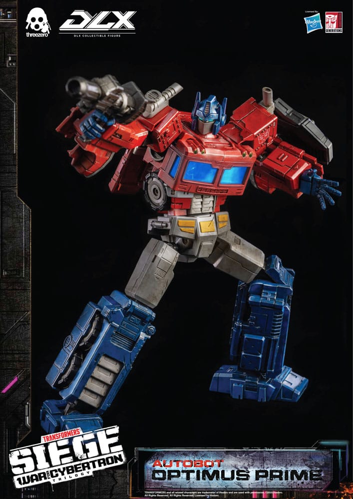 Transformers Siege War For Cybertron Trilogy Autobot Optimus Prime DLX threezero Hasbro Action Figure