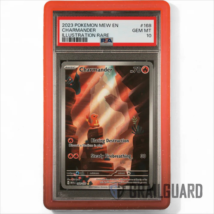 Graded Card Slab Bumper Protector Case - Crimson (PSA)