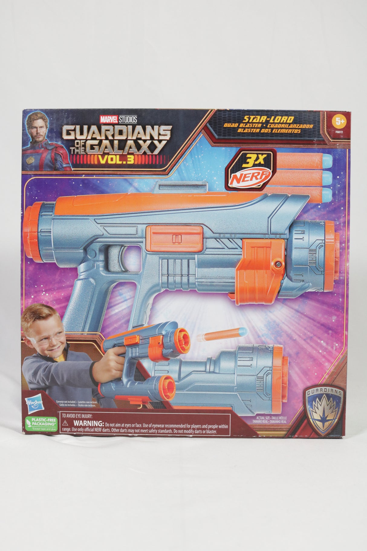 Guardians Of The Galaxy Vol 3. Star Lord Nerf Quad Blaster