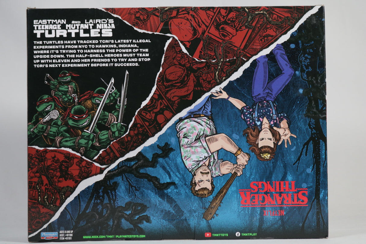 Stranger Things x Teenage Mutant Ninja Turtles Eleven & Leonardo Playmates Action Figure 2-Pack
