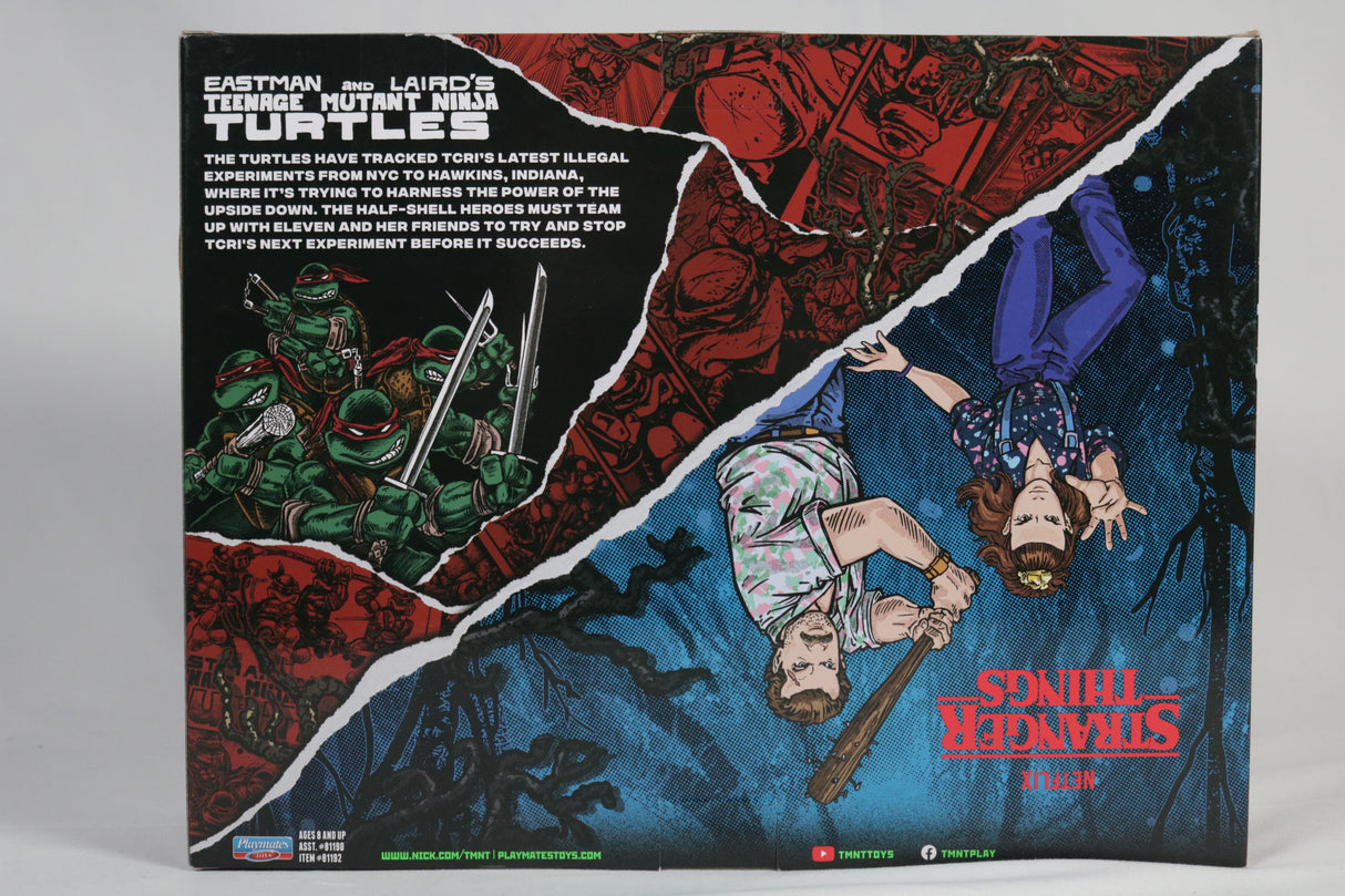 Stranger Things x Teenage Mutant Ninja Turtles Hopper & Raphael Playmates Action Figure 2-Pack