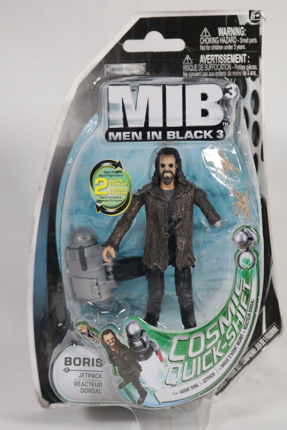 Men in Black 3 Cosmic Quick-Shift Boris with Jetpack 2012 Jakks Pacific Action Figure