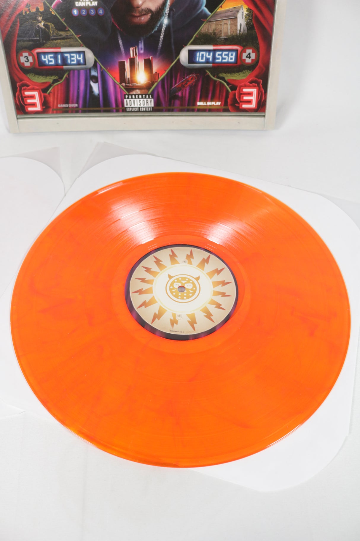 Eminem Curtain Call 2 Orange Coloured Vinyl Record