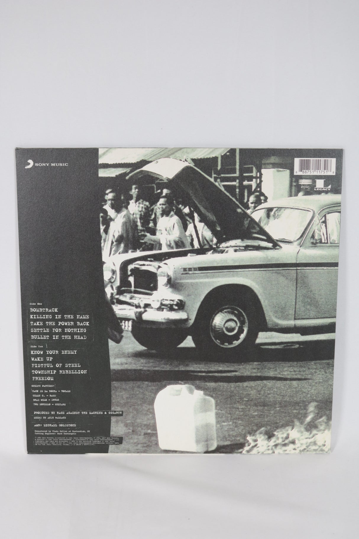 Rage Against the Machines Self Titled Vinyl Record