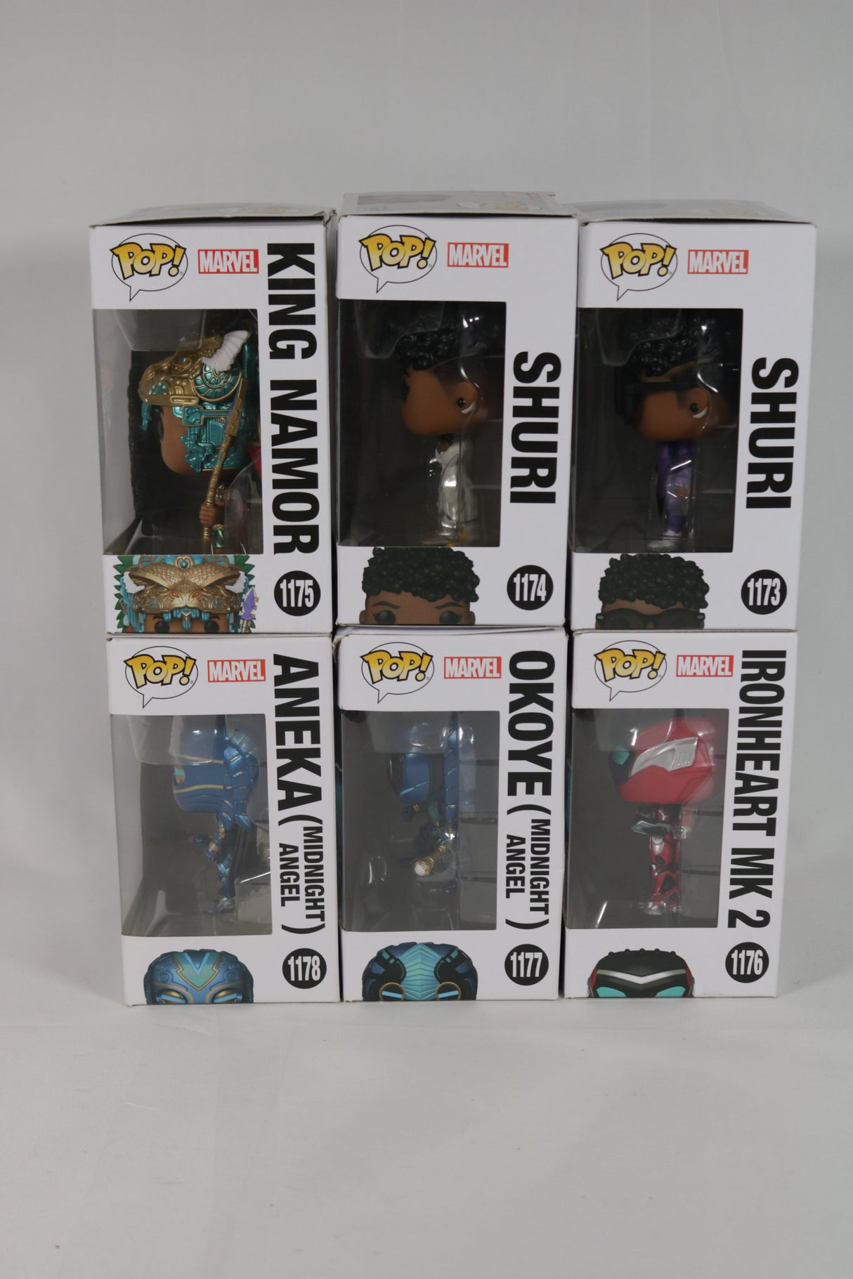 Marvel Black Panther Wakanda Forever Funko Pop! Vinyl Complete Bundle of 6 Figures