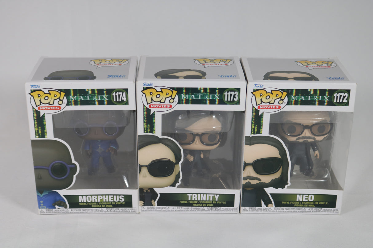 The Matrix Funko Pop! Vinyl Bundle of 3 Figures