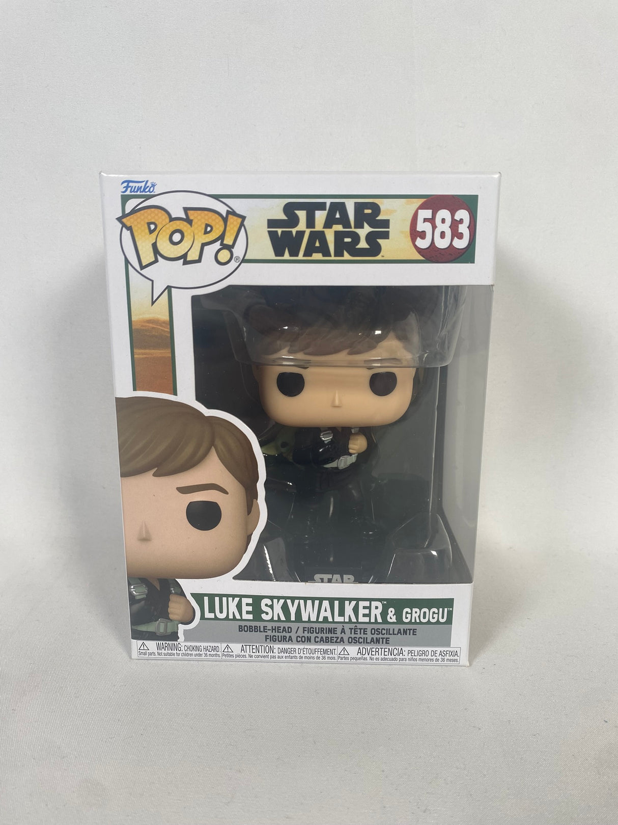 Star Wars Luke Skywalker & Grogu Funko Pop! Vinyl Figure #583