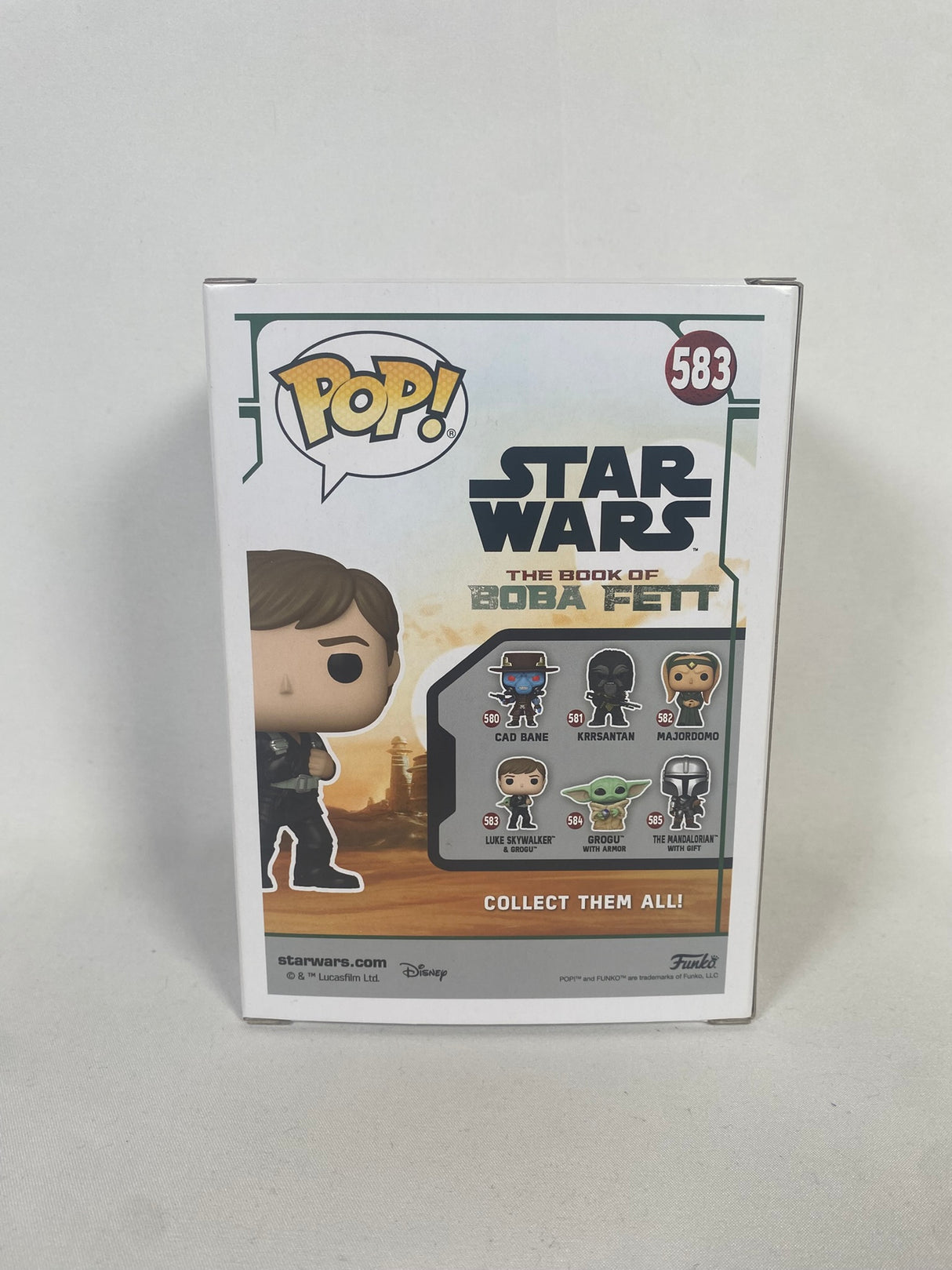 Star Wars Luke Skywalker & Grogu Funko Pop! Vinyl Figure #583