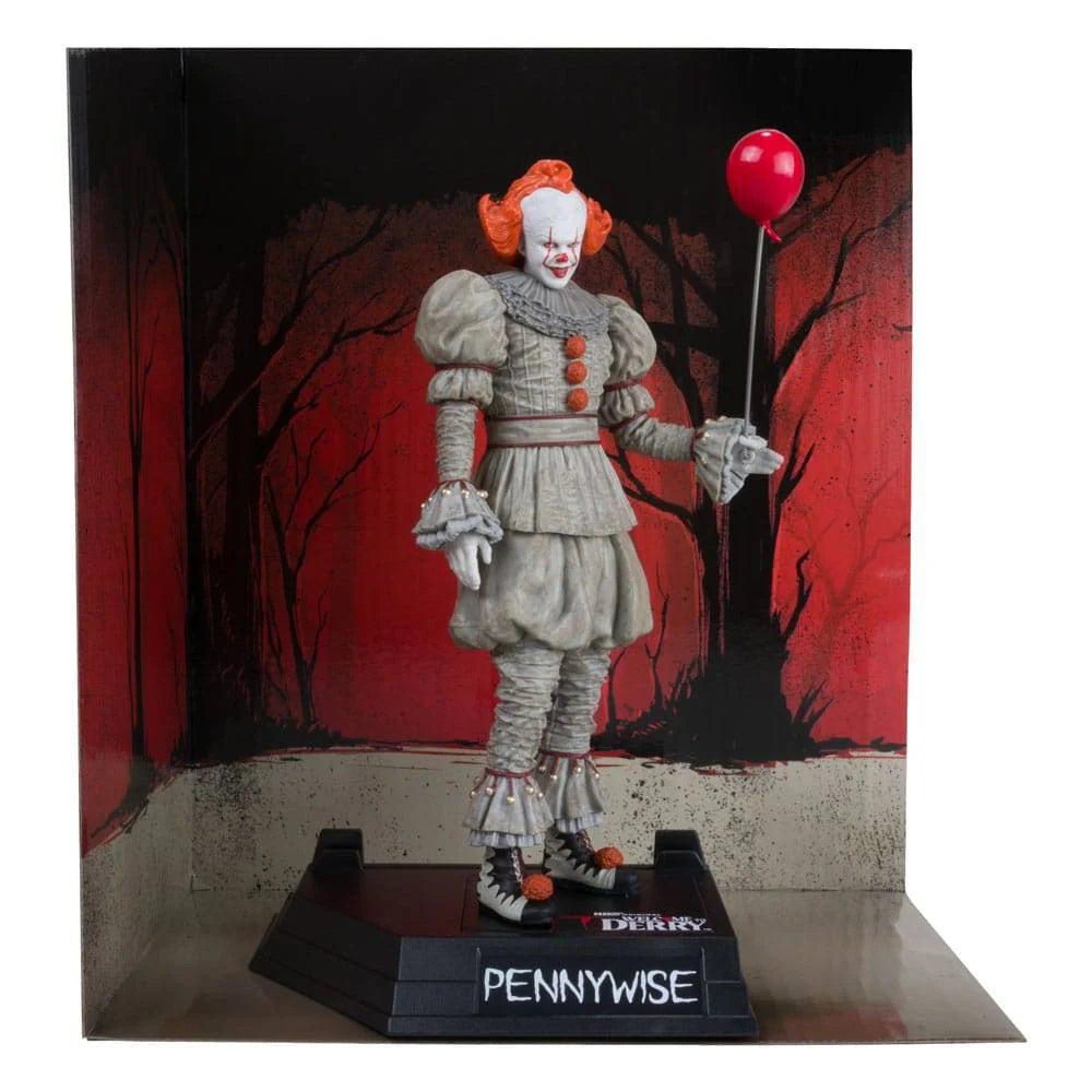 IT Welcome To Derry Movie Maniacs PVC Statue Pennywise Gold Label 16cm