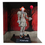 IT Welcome To Derry Movie Maniacs PVC Statue Pennywise Gold Label 16cm