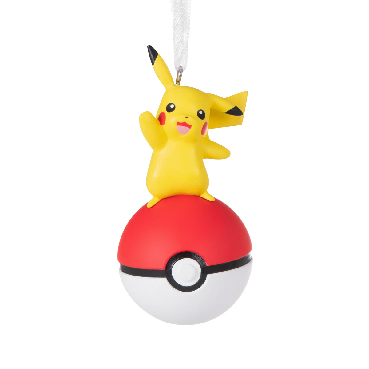Pokemon Pikachu on Poke Ball Hallmark Christmas Tree Decoration Ornament