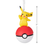 Pokemon Pikachu on Poke Ball Hallmark Christmas Tree Decoration Ornament
