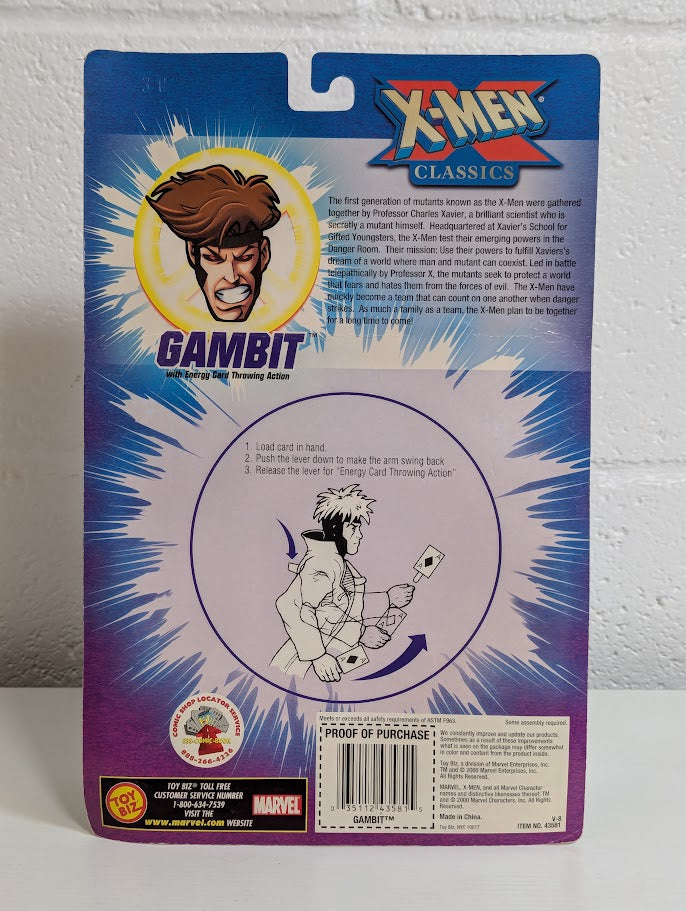 Marvel X-Men Classics Gambit 2000 ToyBiz Action Figure