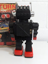 Saturn The 13" Giant Walking Robot Vintage 1981 Electronic Toy