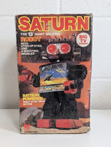 Saturn The 13" Giant Walking Robot Vintage 1981 Electronic Toy