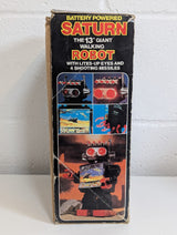Saturn The 13" Giant Walking Robot Vintage 1981 Electronic Toy