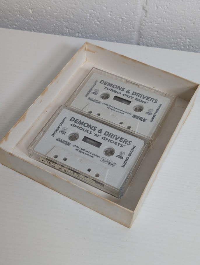 Demons & Drivers (Ghouls 'N' Ghosts & Turbo Outrun) ZX Spectrum Video Game 2-Pack