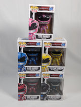 Power Rangers Red, Black, Blue, Pink & Yellow Ranger Funko Pop! Vinyl Figure 5-Pack