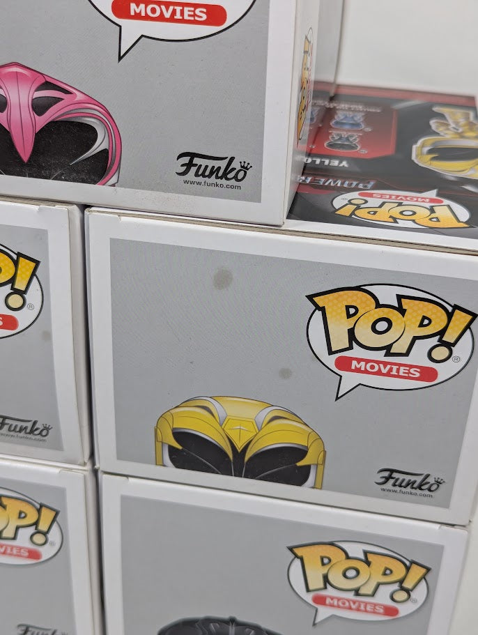 Power Rangers Red, Black, Blue, Pink & Yellow Ranger Funko Pop! Vinyl Figure 5-Pack
