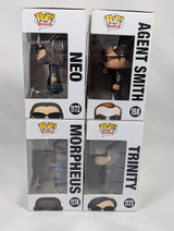 The Matrix Neo, Trinity, Morpheus & Agent Smith Funko Pop! Vinyl Figure 4-Pack