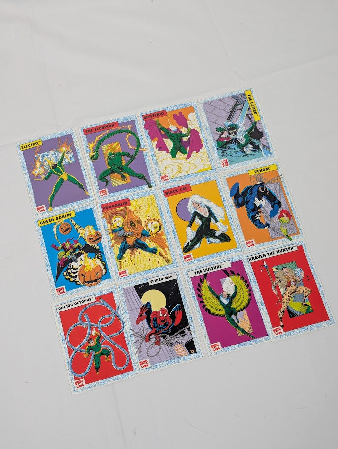 Marvel Comics Exploits of Spider-Man 1992 Issues 1 - 32 and 12 Rare Trading Cards