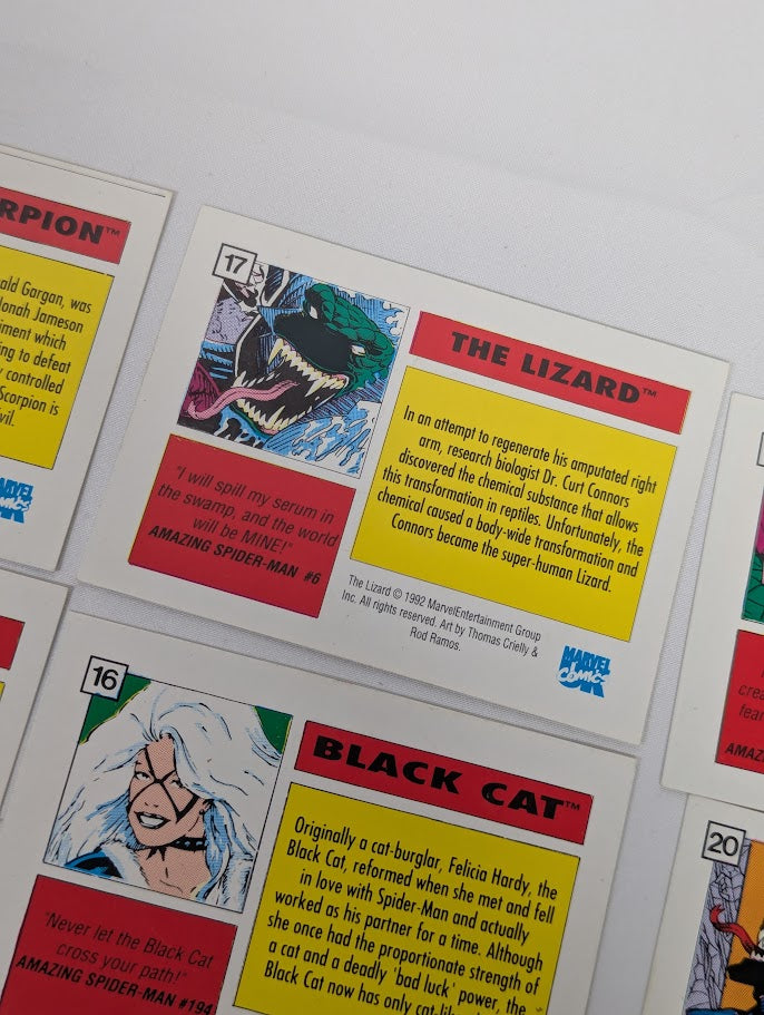 Marvel Comics Exploits of Spider-Man 1992 Issues 1 - 32 and 12 Rare Trading Cards