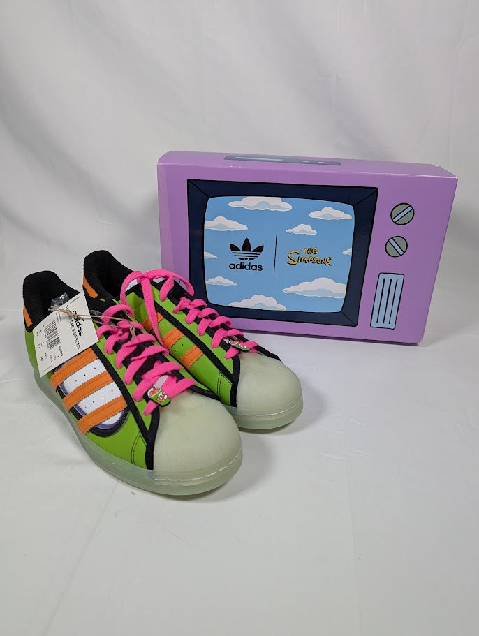 The Simpsons Kwik-e-Mart Squishy Adidas Superstar Trainers UK Size 9