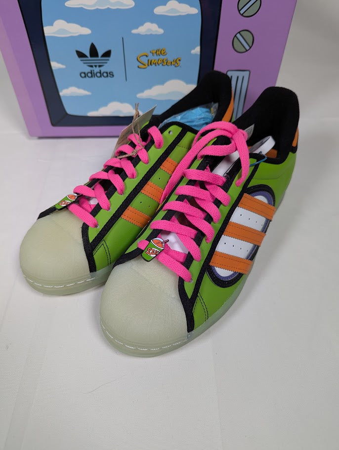 The Simpsons Kwik-e-Mart Squishy Adidas Superstar Trainers UK Size 9
