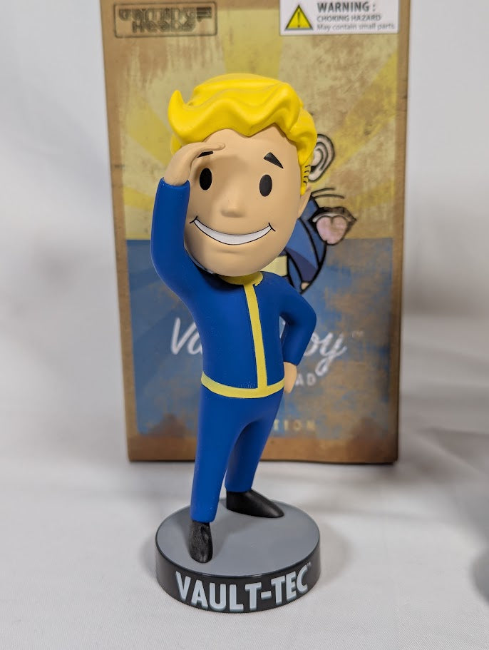 Fallout Vault Boy Charisma & Perception Bobblehead Figure Set of 2