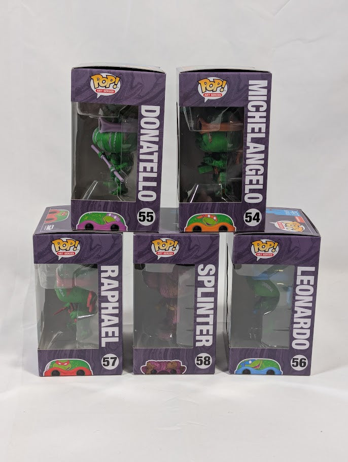 Teenage Mutant Ninja Turtles Art Series Funko Pop! Vinyl Figure Bundle of 5