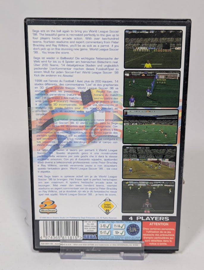 World League Soccer '98 Sega Saturn
