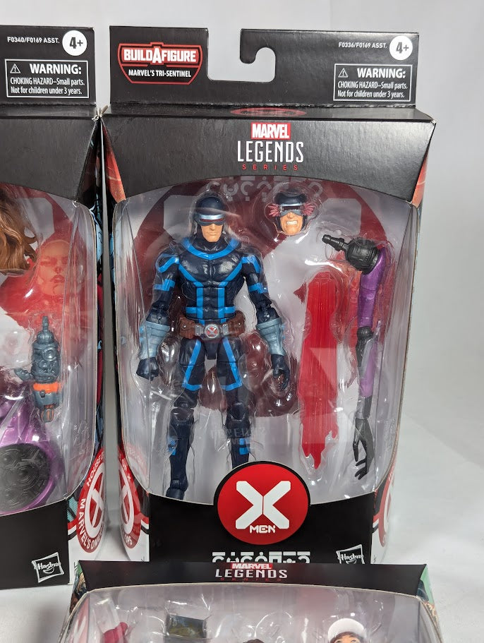 Marvel Legends Tri Sentinel Build a Figure Complete Set of Action Figures
