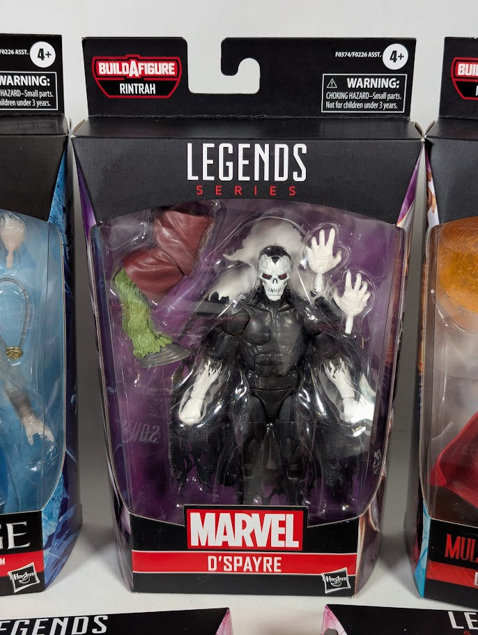 Marvel Legends Rintrah Build a Figure Complete Set of Action Figures