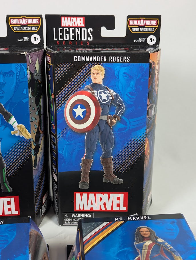 Marvel Legends Totally Awesome Hulk Build a Figure Complete Set of Action Figures
