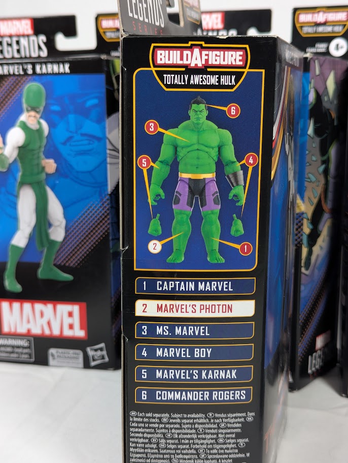 Marvel Legends Totally Awesome Hulk Build a Figure Complete Set of Action Figures