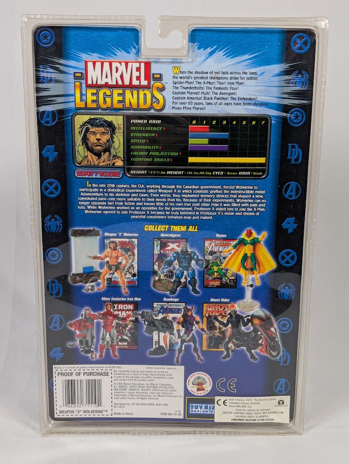 Marvel Legends Weapon X Wolverine 2004 ToyBiz Action Figure