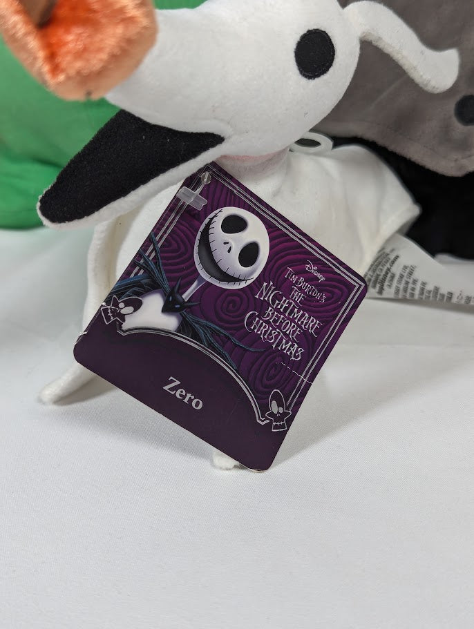 The Nightmare Before Christmas Santa Jack, Oogie Boogie, Mayor & Zero Plush Bundle