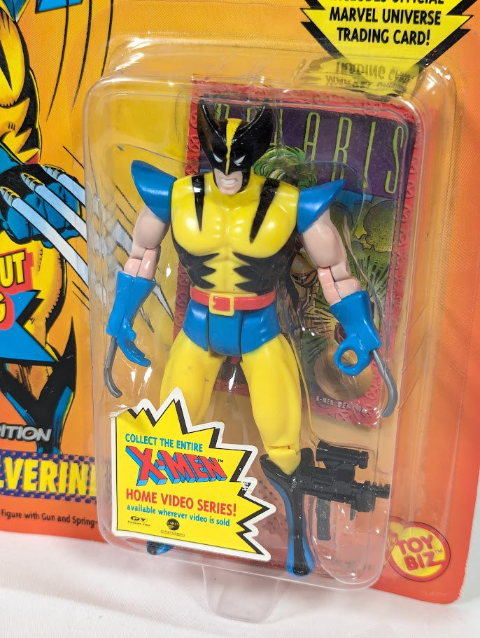 Marvel The Uncanny X-Men Wolverine Spring Out Slashing Claws 2nd Edition 1992 Toy Biz Action Figure