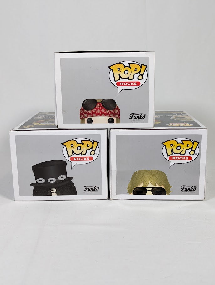 Guns n Roses Axl Rose, Slash & Duff McKagan Funko Pop! Vinyl Figure Complete Set of 3
